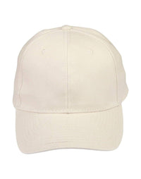 Heavy Brushed Cotton Cap Ch01 Active Wear Winning Spirit Natural One size 