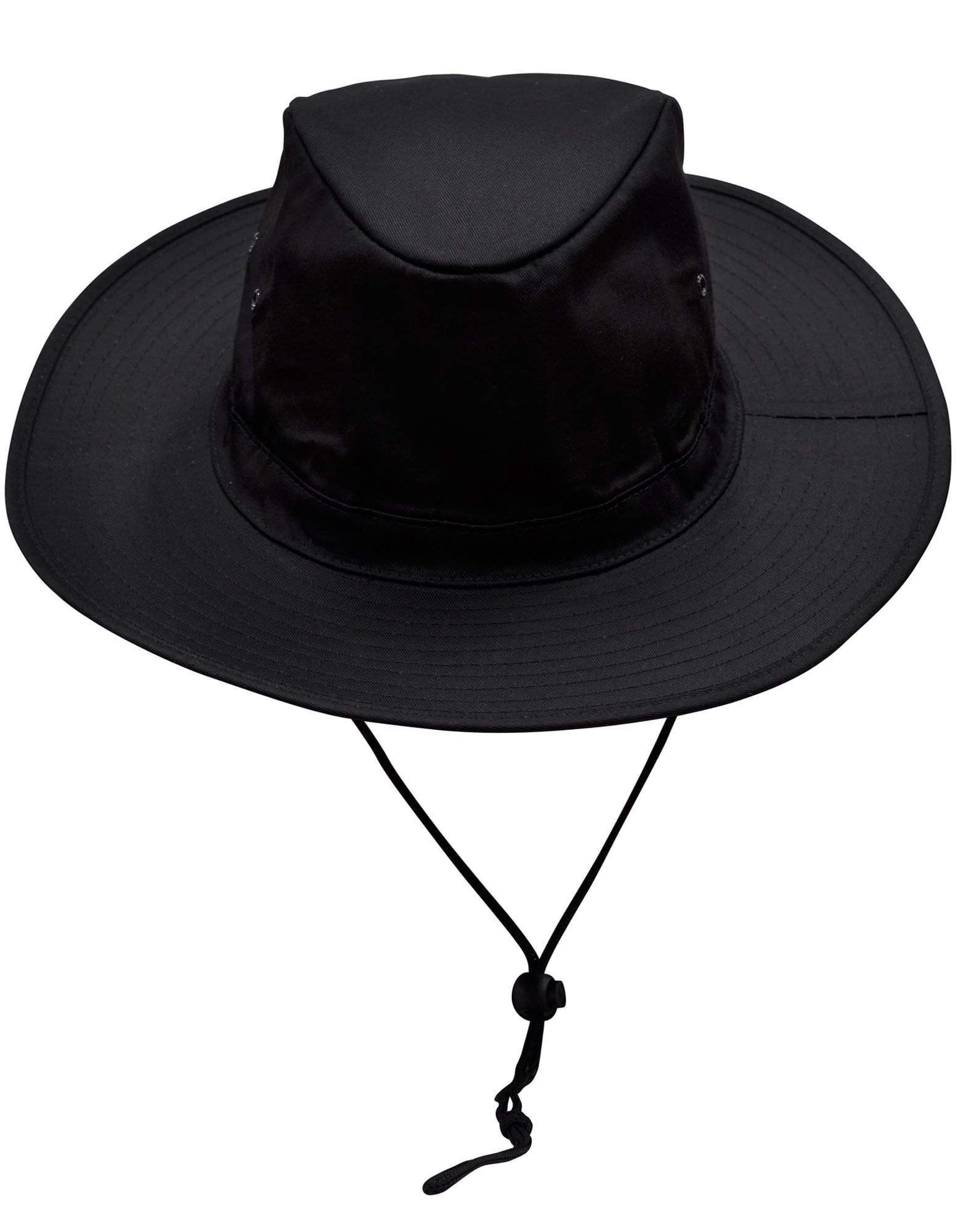 Slouch Hat With Break-away Clip Strap H1026 Active Wear Winning Spirit Black S 