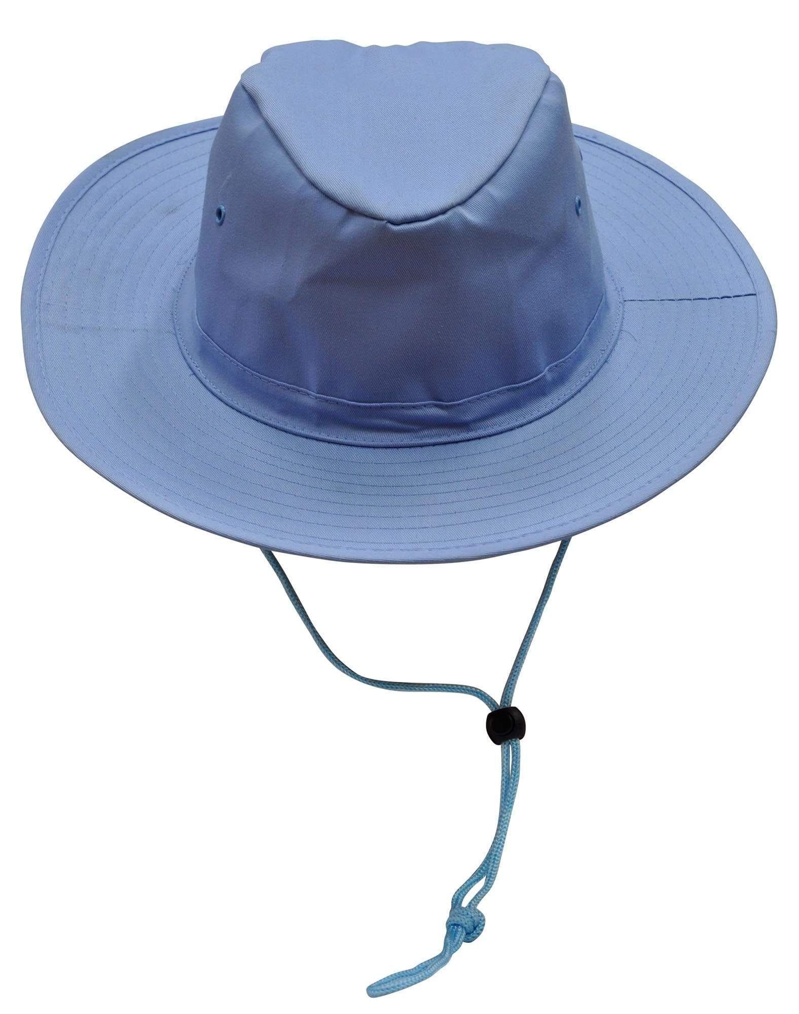 Slouch Hat With Break-away Clip Strap H1026 Active Wear Winning Spirit Skyblue S 
