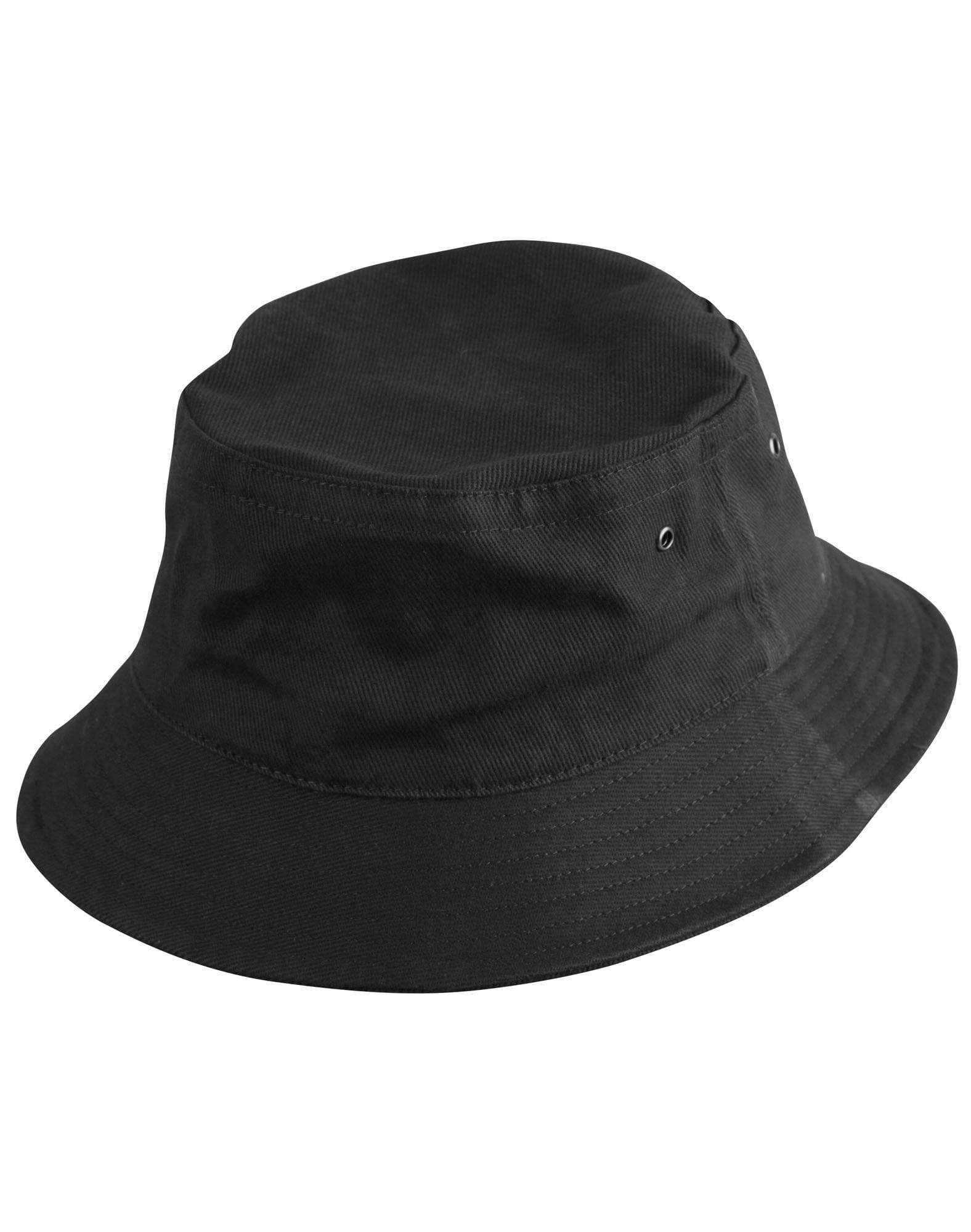 Soft Washed Bucket Hat Ch29 Active Wear Winning Spirit Black S/M 
