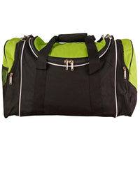 Winner Sports/ Travel Bag B2020 Active Wear Winning Spirit Black/ White/Lime "(w)65cm x (h)32cm x (d)27cm, 56.2 Litres Capacity" 