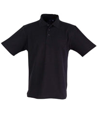Winning Spirit Traditional Polo Shirt Unisex PS11 Casual Wear Winning Spirit Black XS 