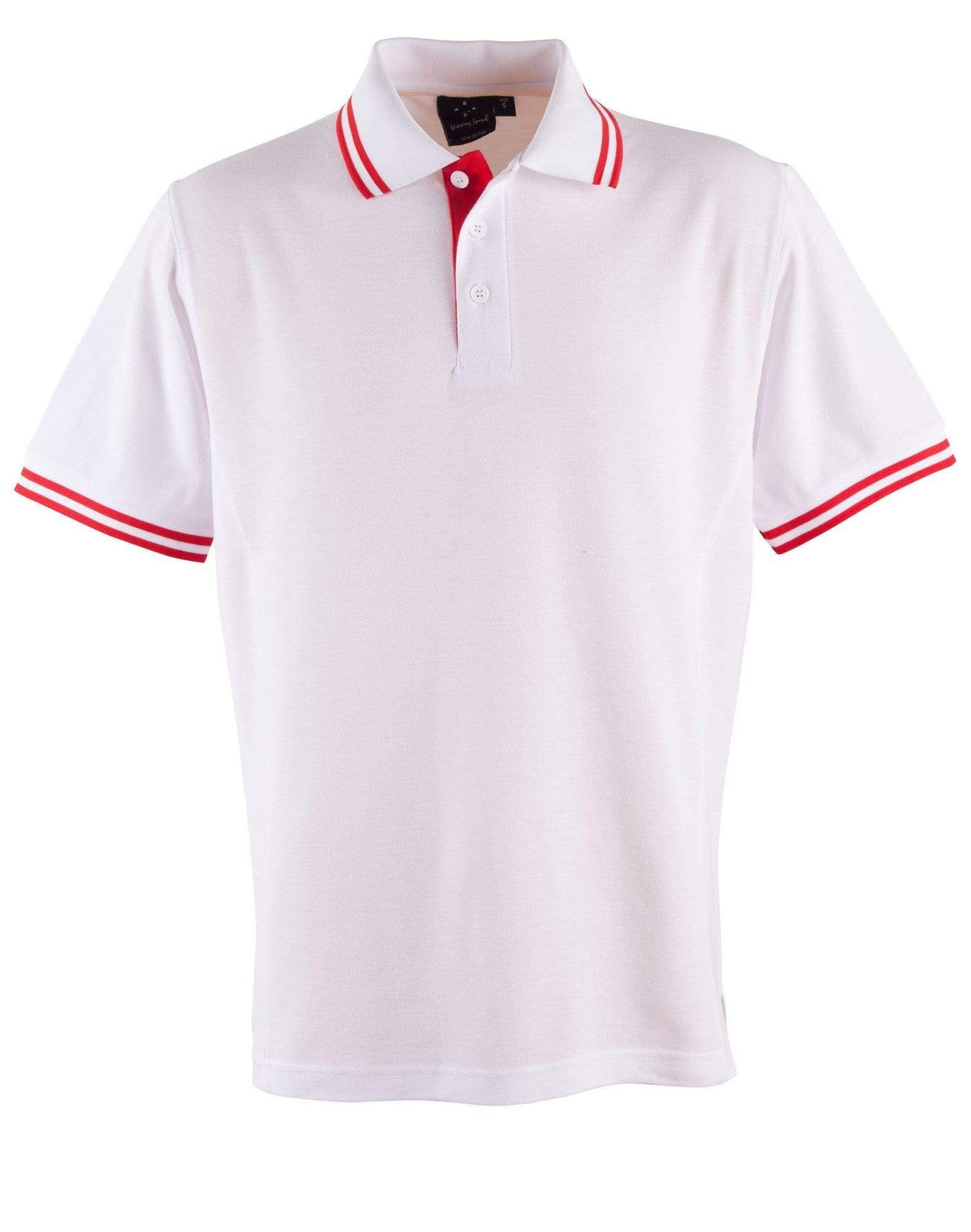 Winning Spirit Grace Polo Shirt Kids PS65K Casual Wear Winning Spirit White/Red 6K 
