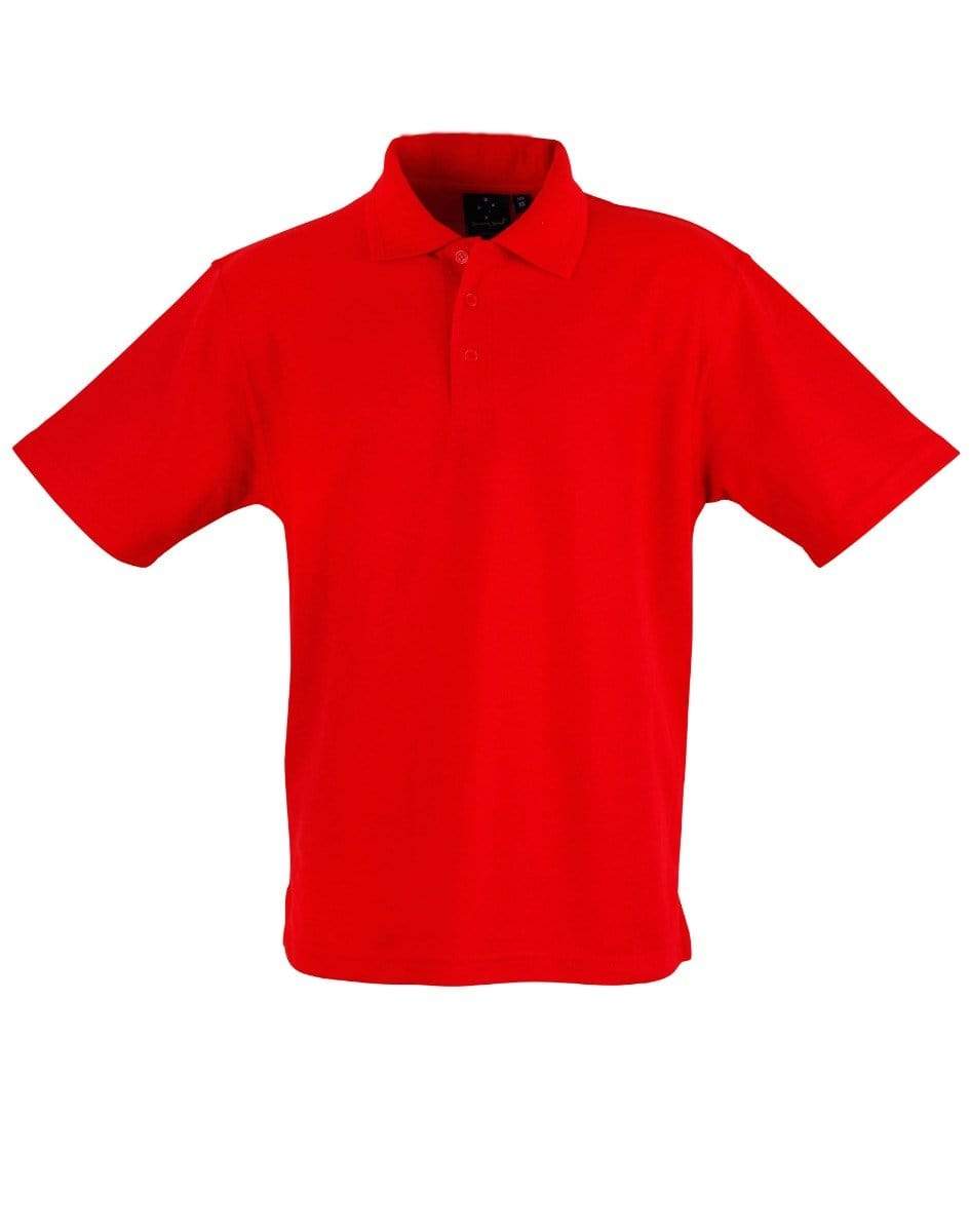 Winning Spirit Traditional Polo Shirt Unisex PS11 Casual Wear Winning Spirit Red XS 