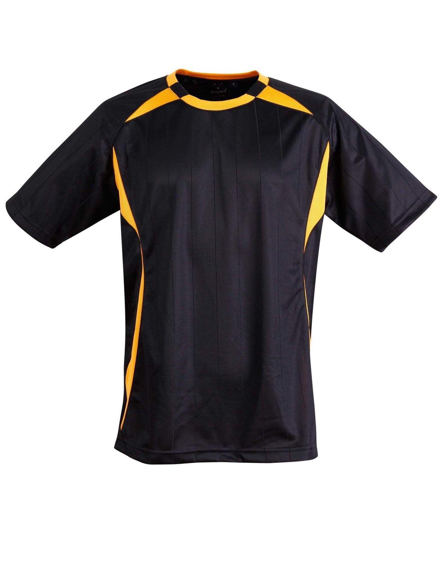 Shoot Soccer Tee Adult Ts85 Casual Wear Winning Spirit Navy/Gold S 