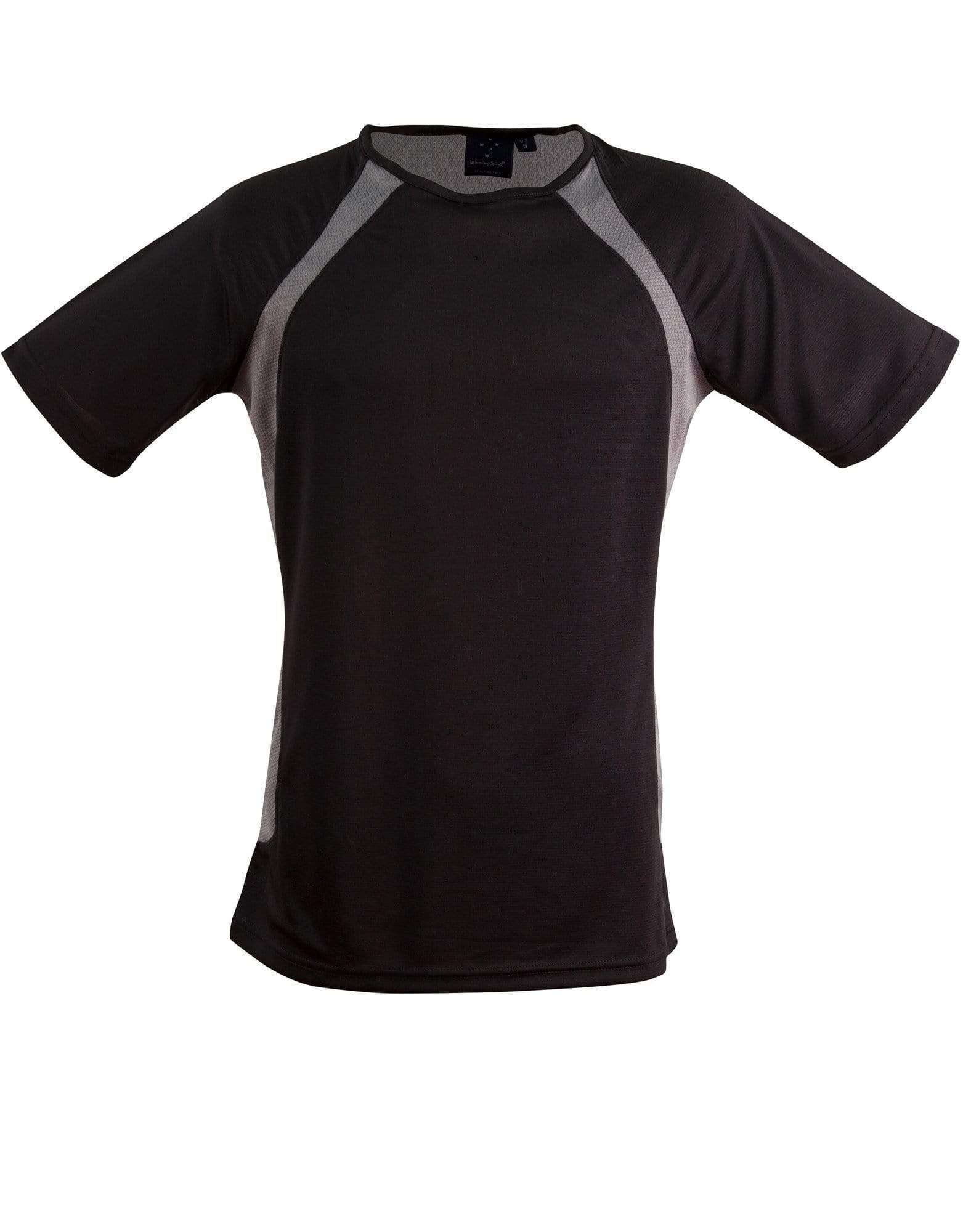 Sprint Tee Shirt Men's Ts71 Casual Wear Winning Spirit Black/Ash S 