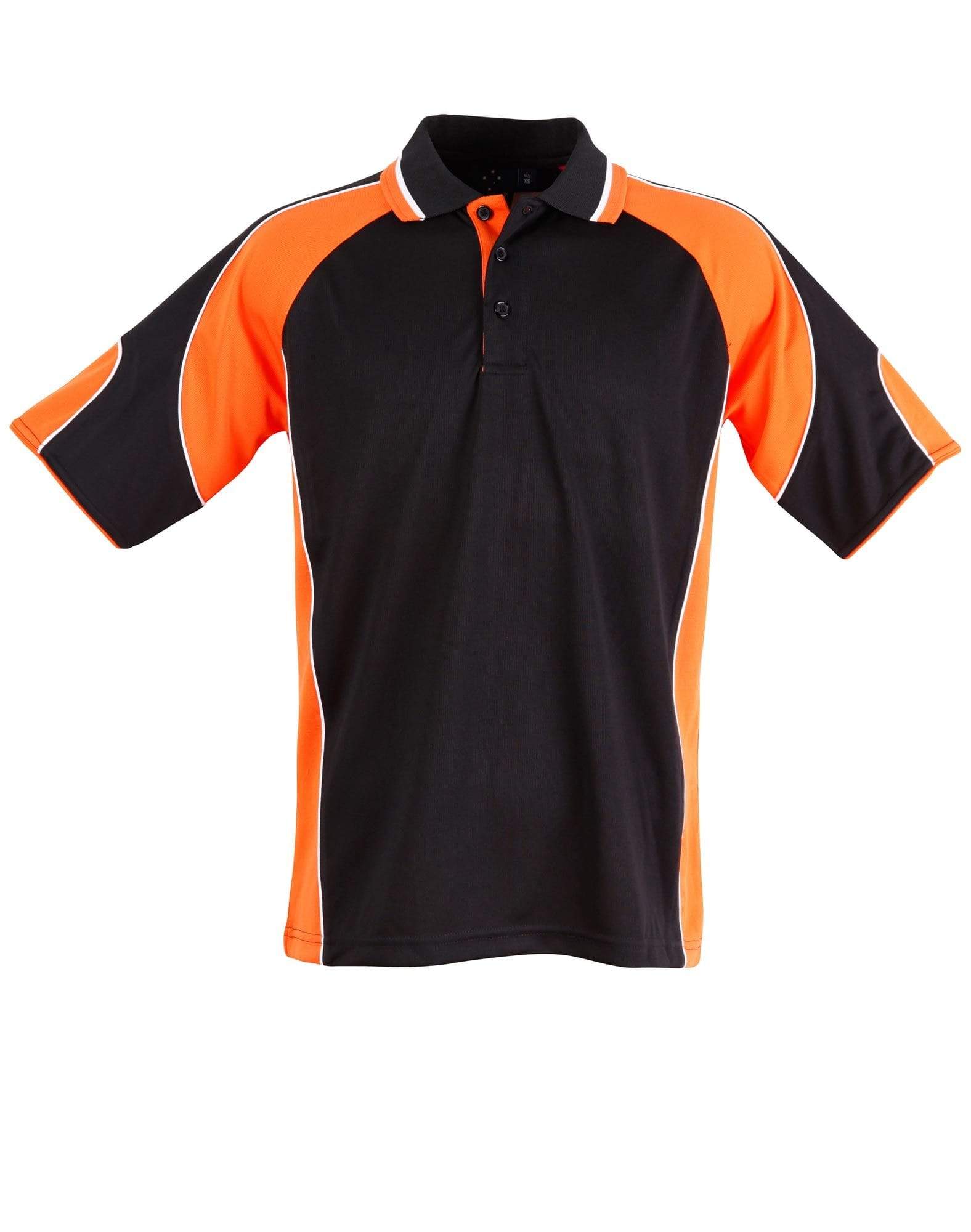 Winning Spirit Alliance Polo Kids Ps61k Casual Wear Winning Spirit Black/Orange 6K 