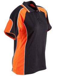 Winning Spirit Alliance Polo Ladies Ps62 Casual Wear Winning Spirit Black/Orange 8 