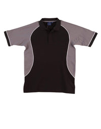 Winning Spirit Arena Polo Shirt  Men's Ps77 Casual Wear Winning Spirit Black/White/Grey S 