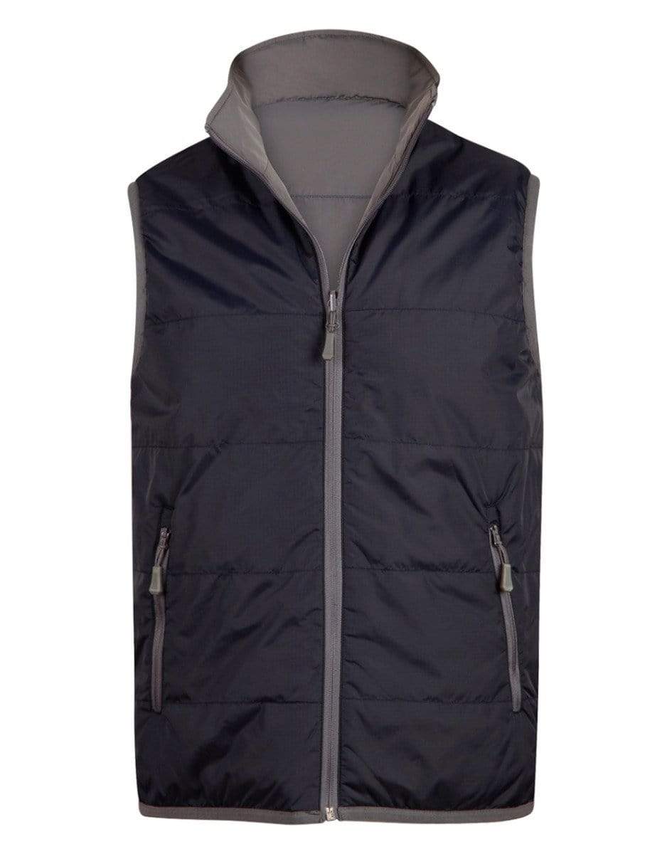 WINNING SPIRIT Versatile Vest Men's JK37 Casual Wear Winning Spirit Navy/Grey S 